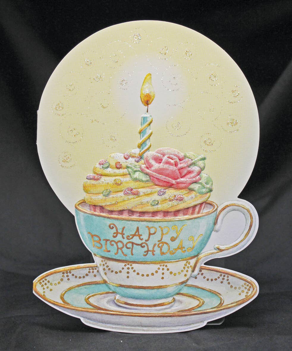 TEA THEMED BIRTHDAY CARD PACK CWFATEACARD-18P
