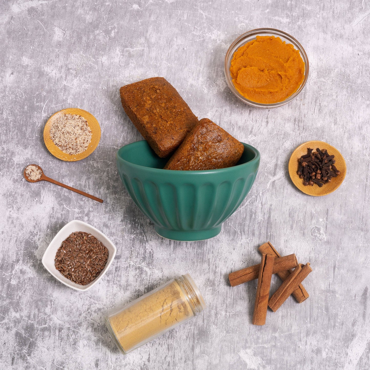 Gluten Free Vegan Mini Pumpkin Bread: 3 - Pack
