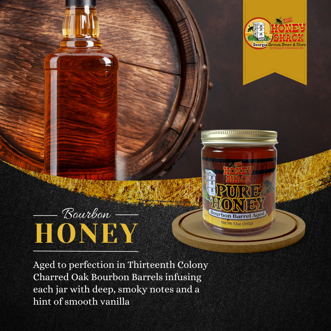 Bourbon Barrel Aged Honey 12 ounces