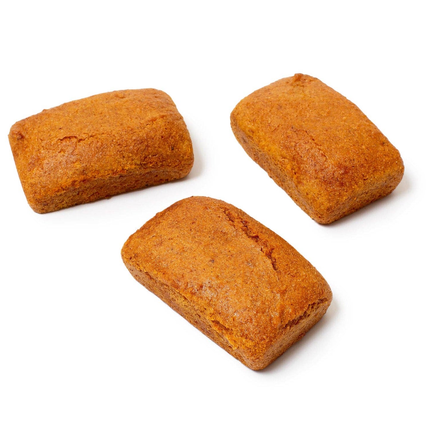 Gluten Free Vegan Mini Pumpkin Bread: 3 - Pack