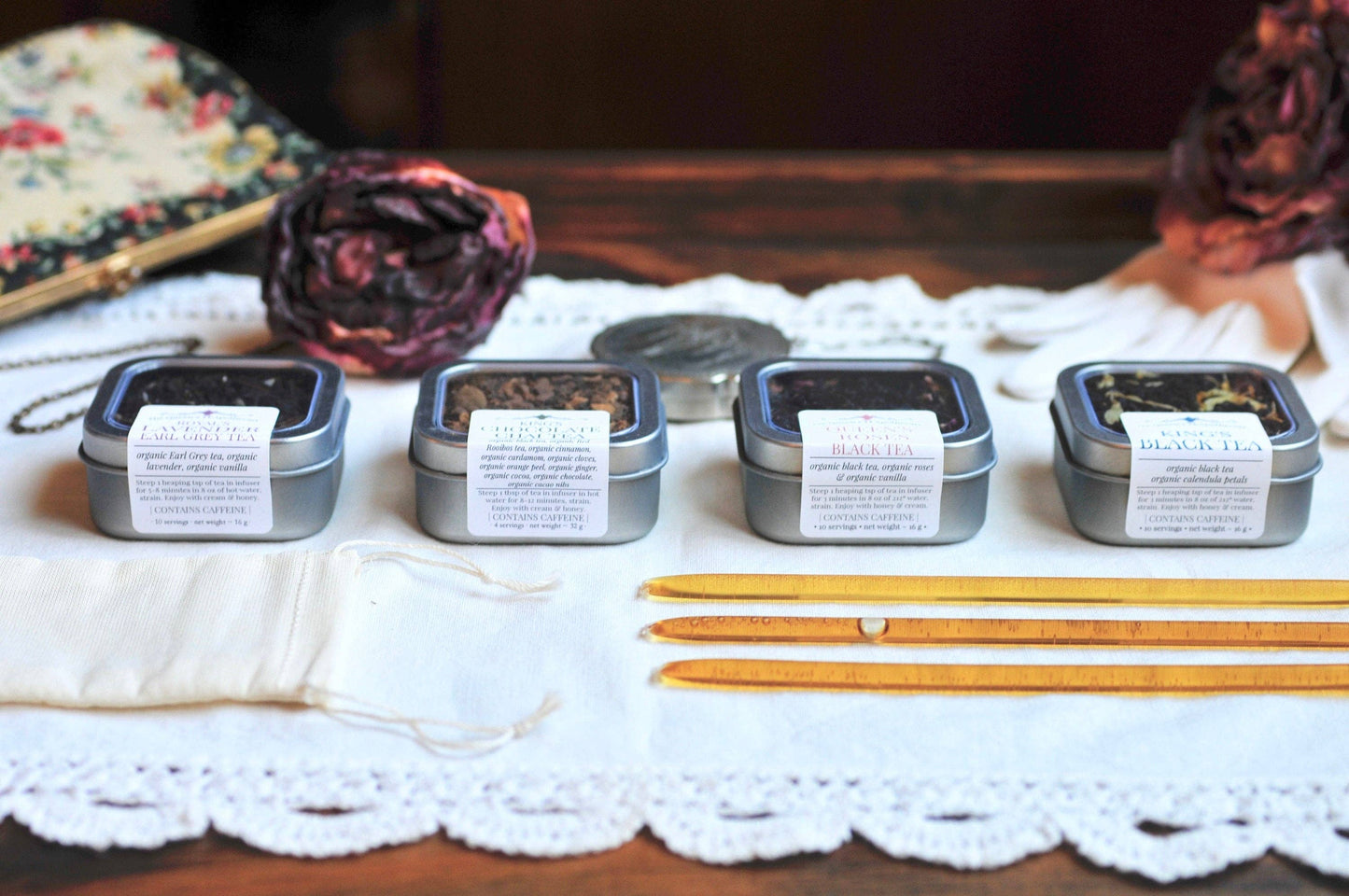 Tea Tin Sampler | Black Tea | 4 tin count