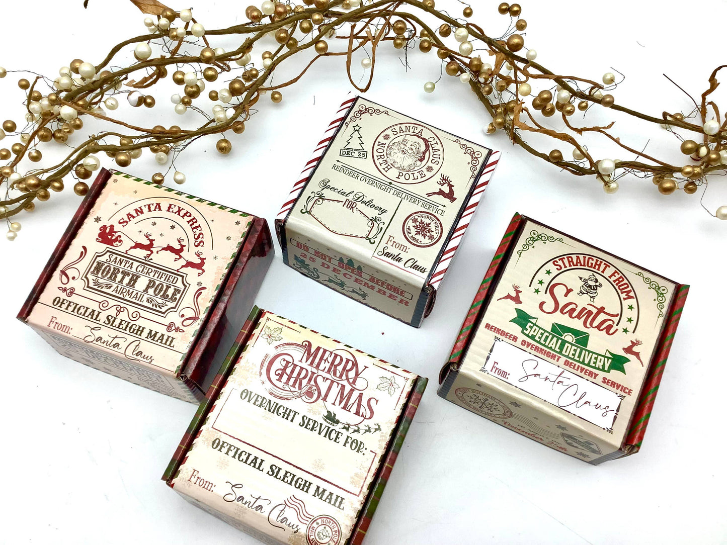 Letter from Santa Tea Box assorted Christmas Tea Packets