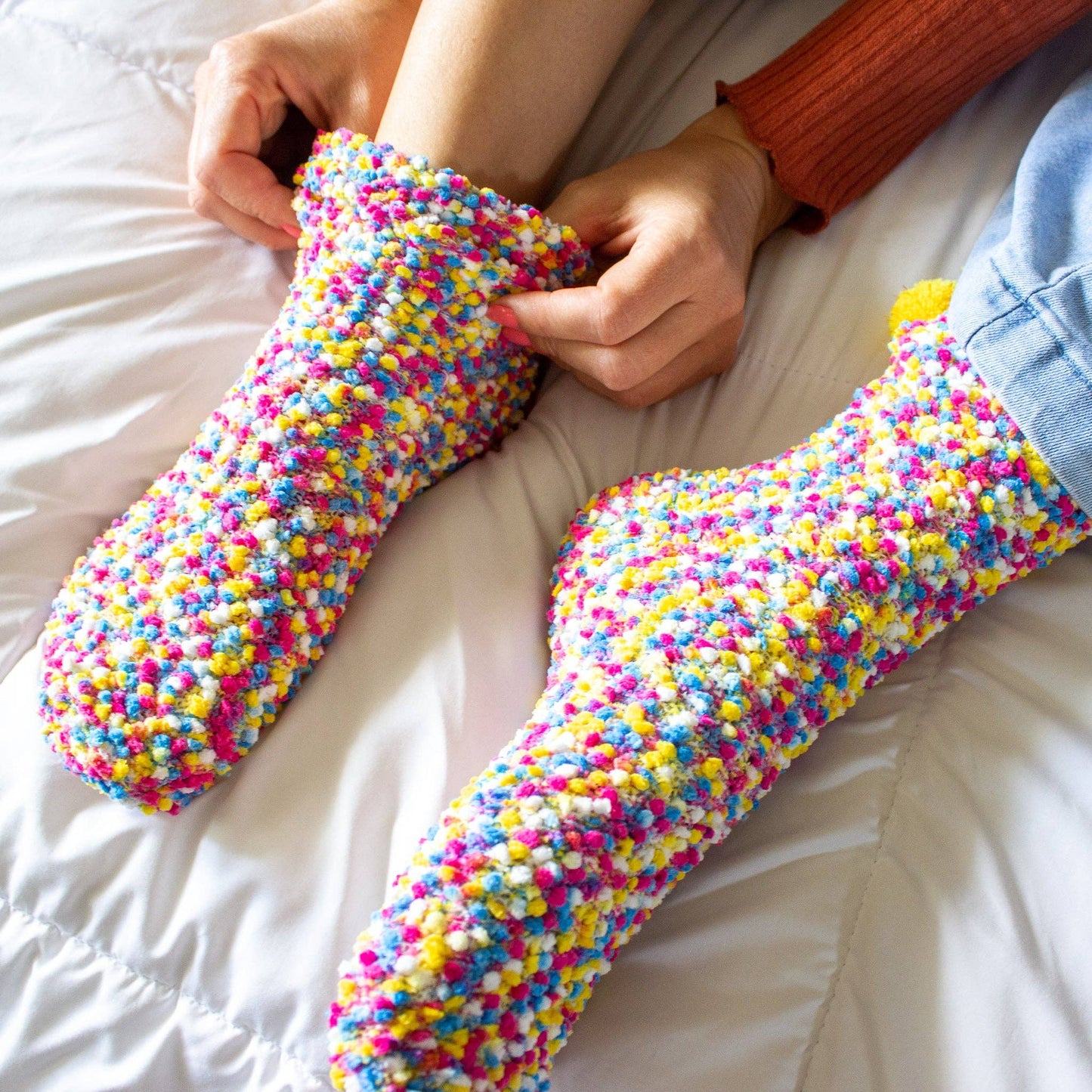 Cozy Cupcake Socks |: Blush/Pink(Plain)