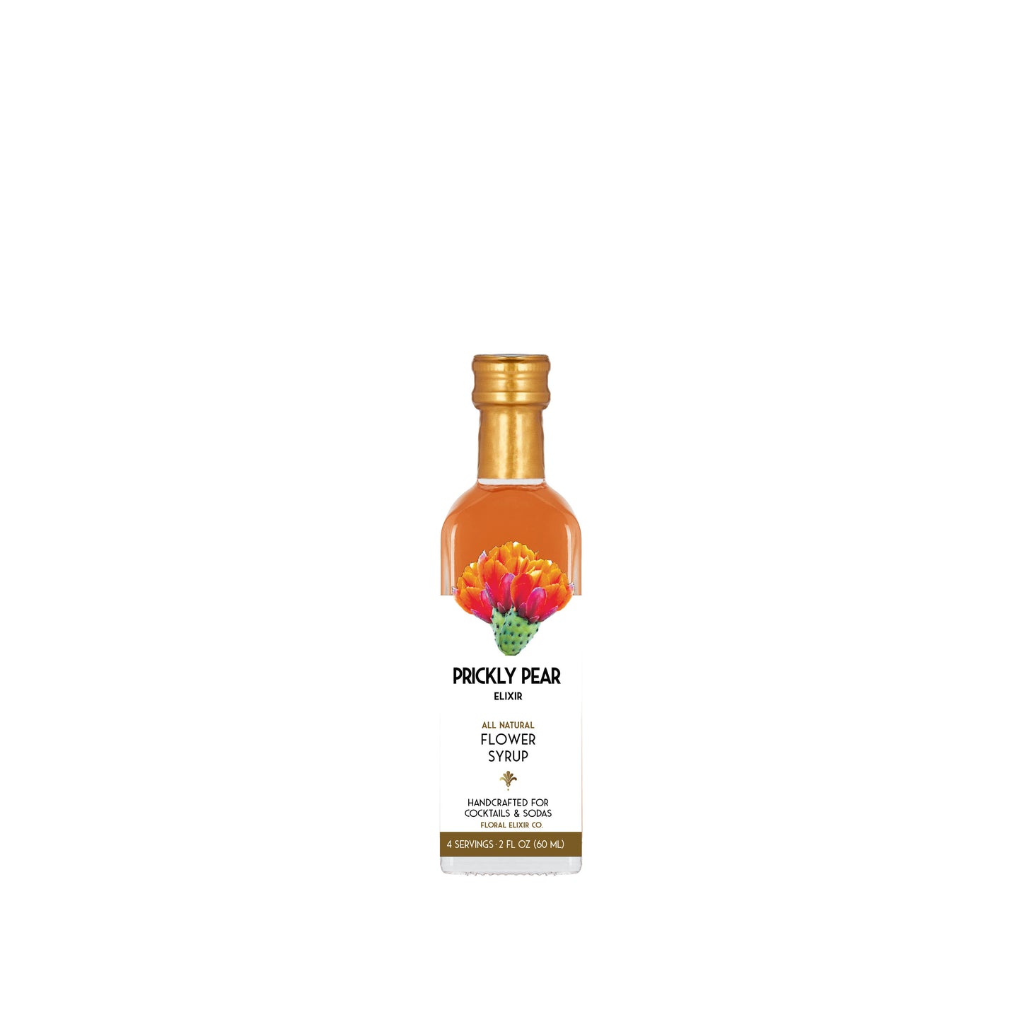 Prickly Pear Elixir. All Natural Cocktail & Soda Syrup.: Small - 2 oz/60mL