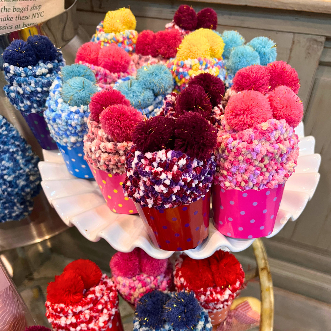 Cozy Cupcake Socks | Red (Plain)