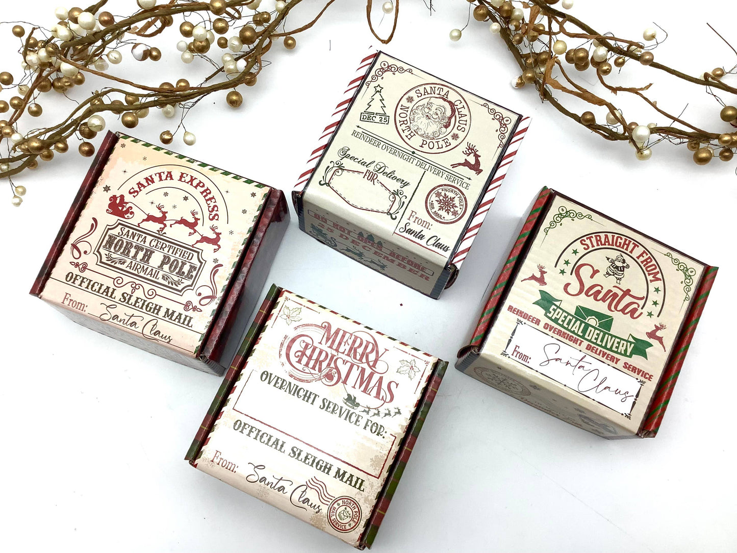 Letter from Santa Tea Box assorted Christmas Tea Packets