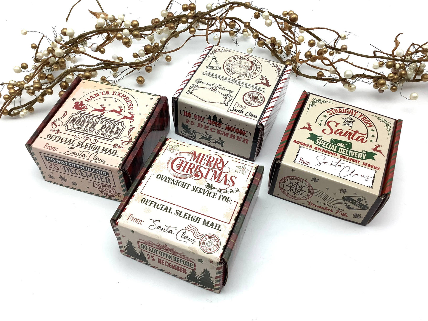 Letter from Santa Tea Box assorted Christmas Tea Packets