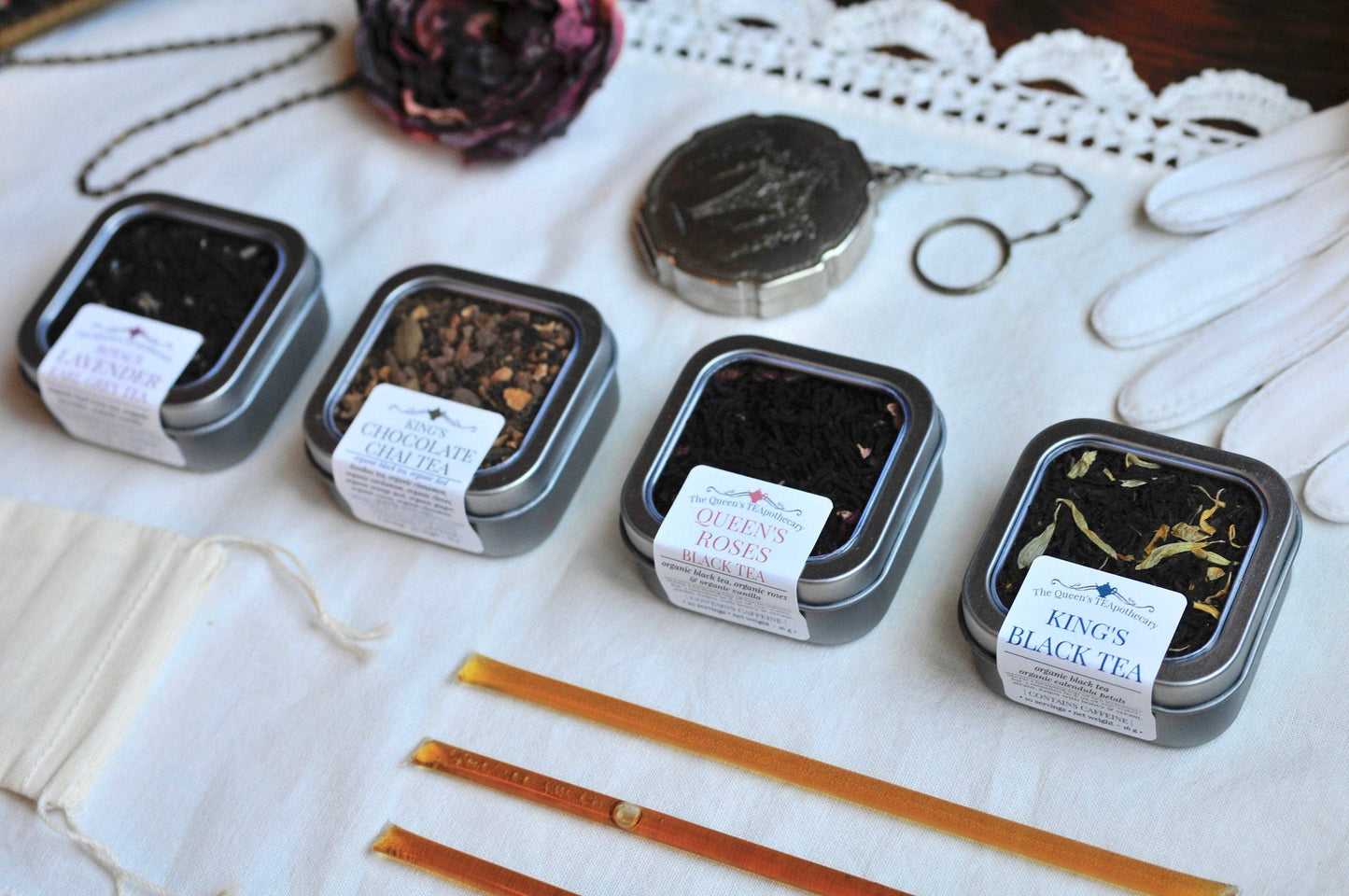 Tea Tin Sampler | Black Tea | 4 tin count