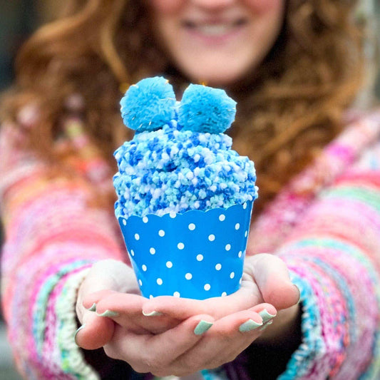 Cozy Cupcake Socks |: Blue