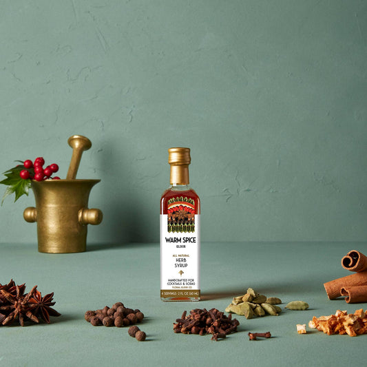 NEW! Warm Spice Elixir All Natural Cocktail & Soda Syrup.: Small - 2 oz/60mL