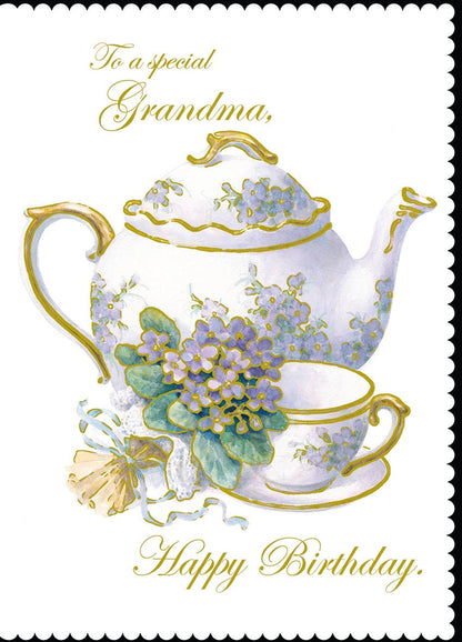 TEA THEMED BIRTHDAY CARD PACK CWFATEACARD-18P
