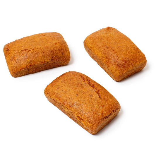 Gluten Free Vegan Mini Pumpkin Bread: 3 - Pack