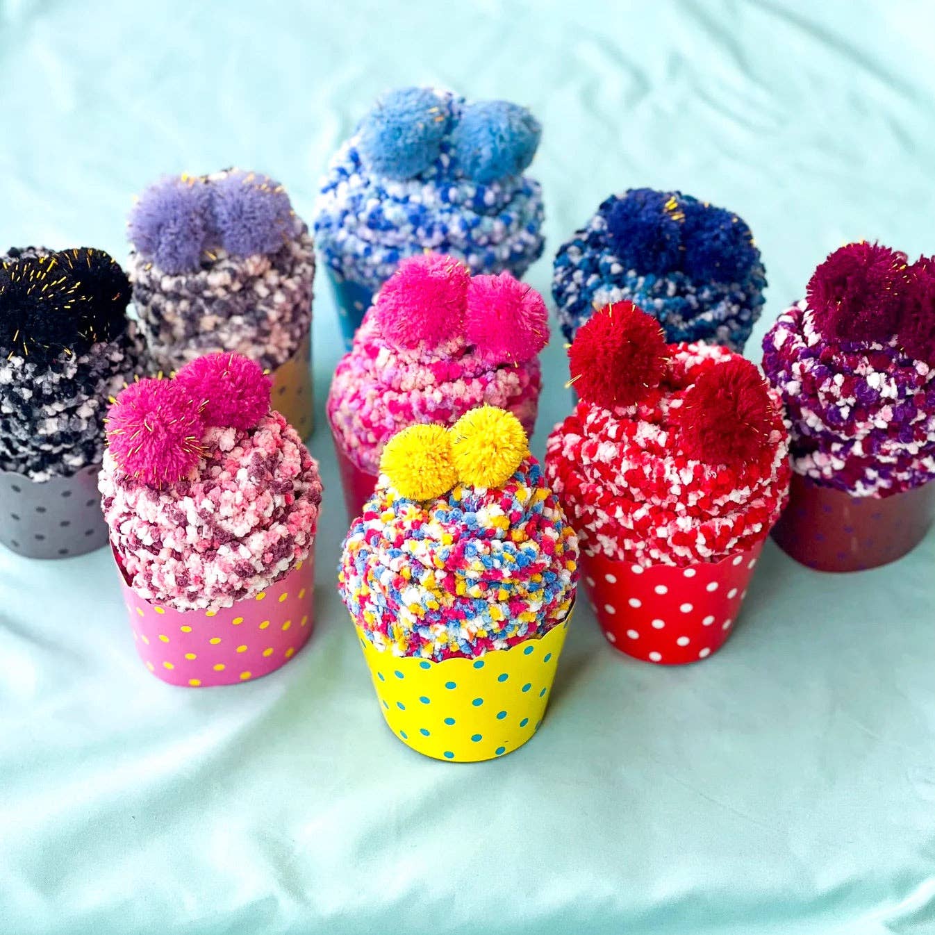Cozy Cupcake Socks | Yellow Confetti (Plain)