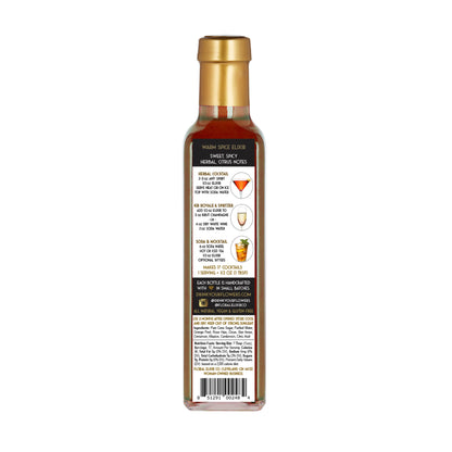 NEW! Warm Spice Elixir All Natural Cocktail & Soda Syrup.: Small - 2 oz/60mL