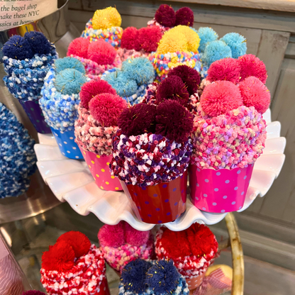 Cozy Cupcake Socks |  Red (Plain)