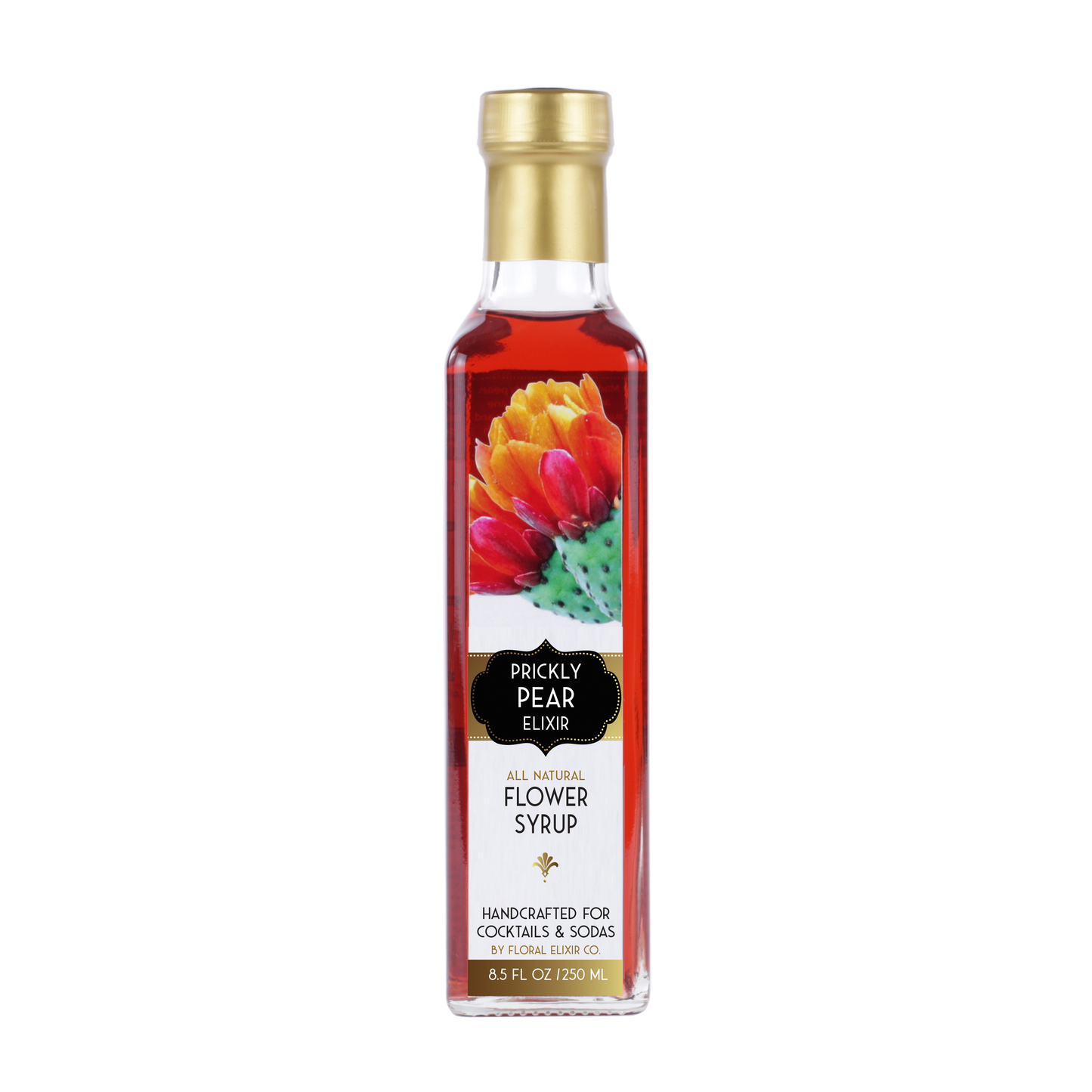 Prickly Pear Elixir. All Natural Cocktail & Soda Syrup.: Small - 2 oz/60mL
